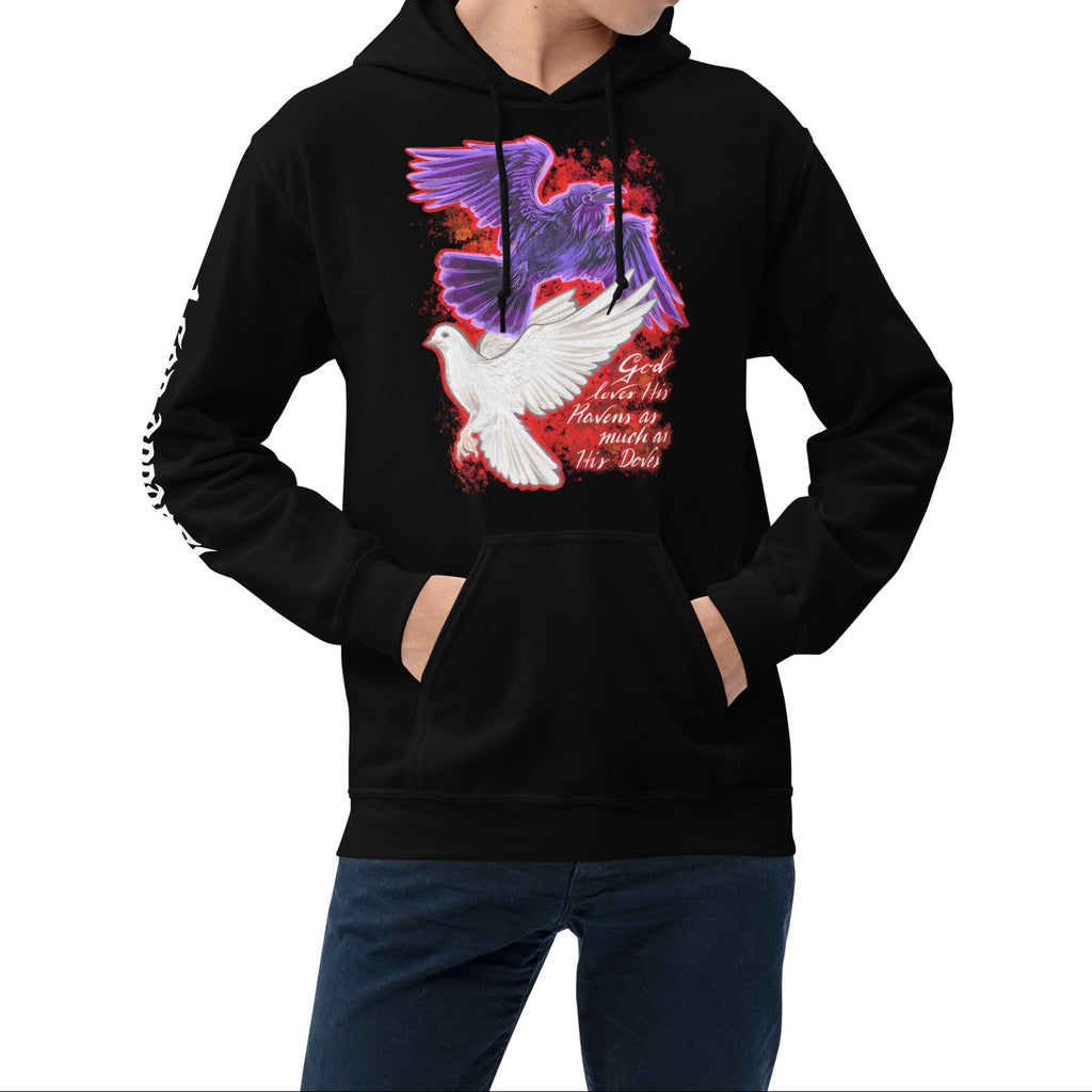 COMFORT HOODIE: RAVENS AND DOVES