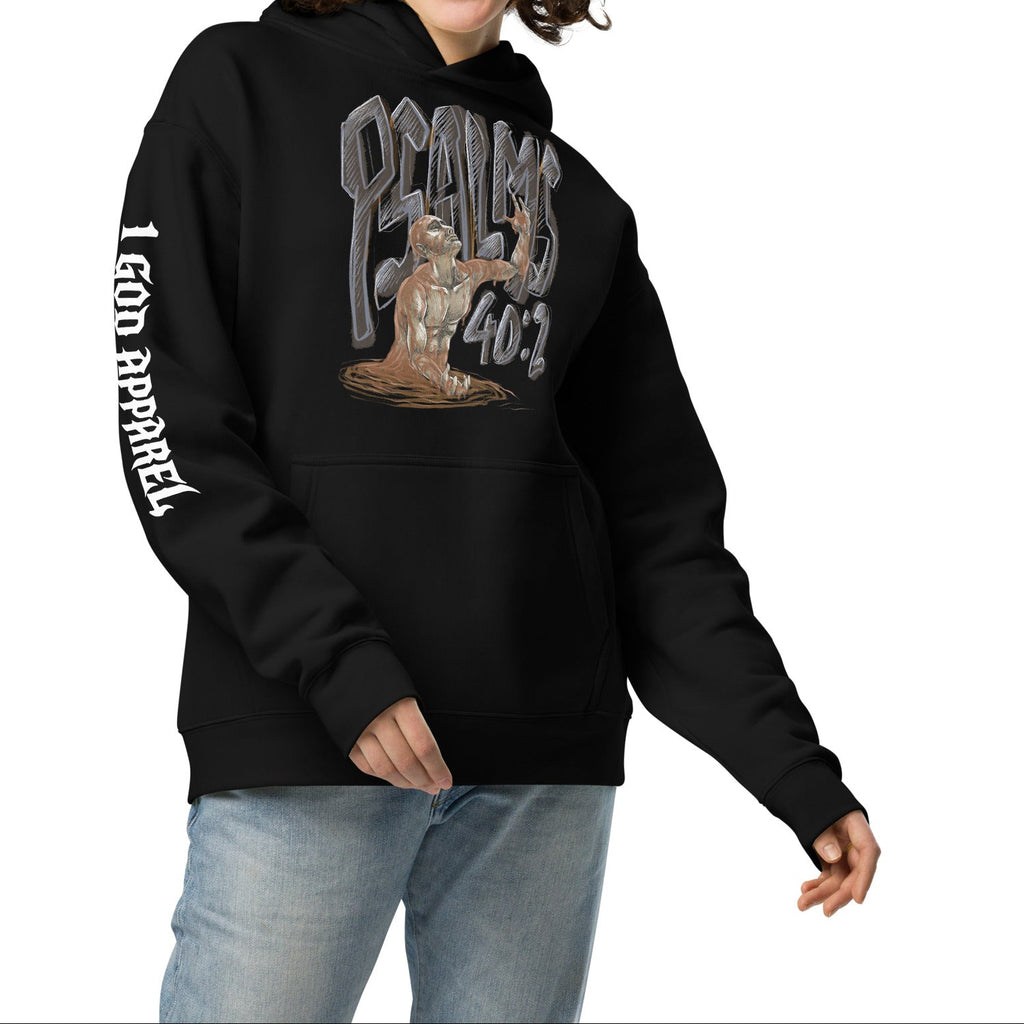 OVERSIZED HOODIE: PSALMS 40:2