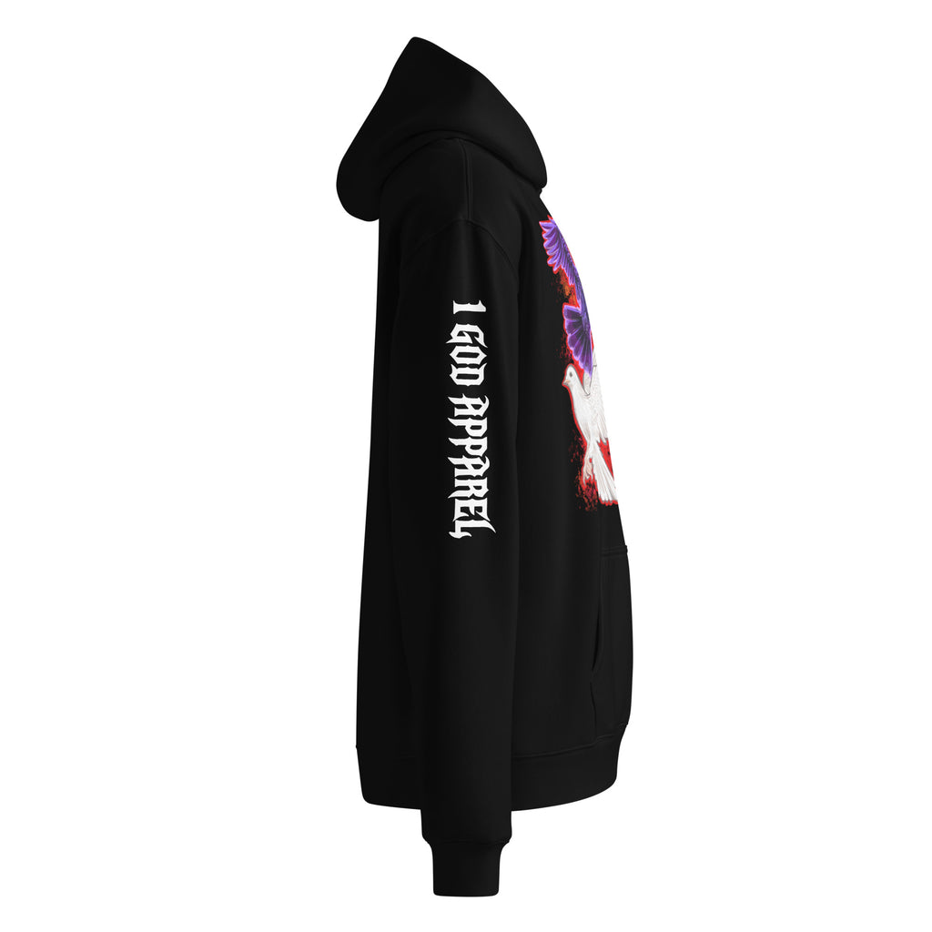 OVERSIZED HOODIE: RAVENS AND DOVES