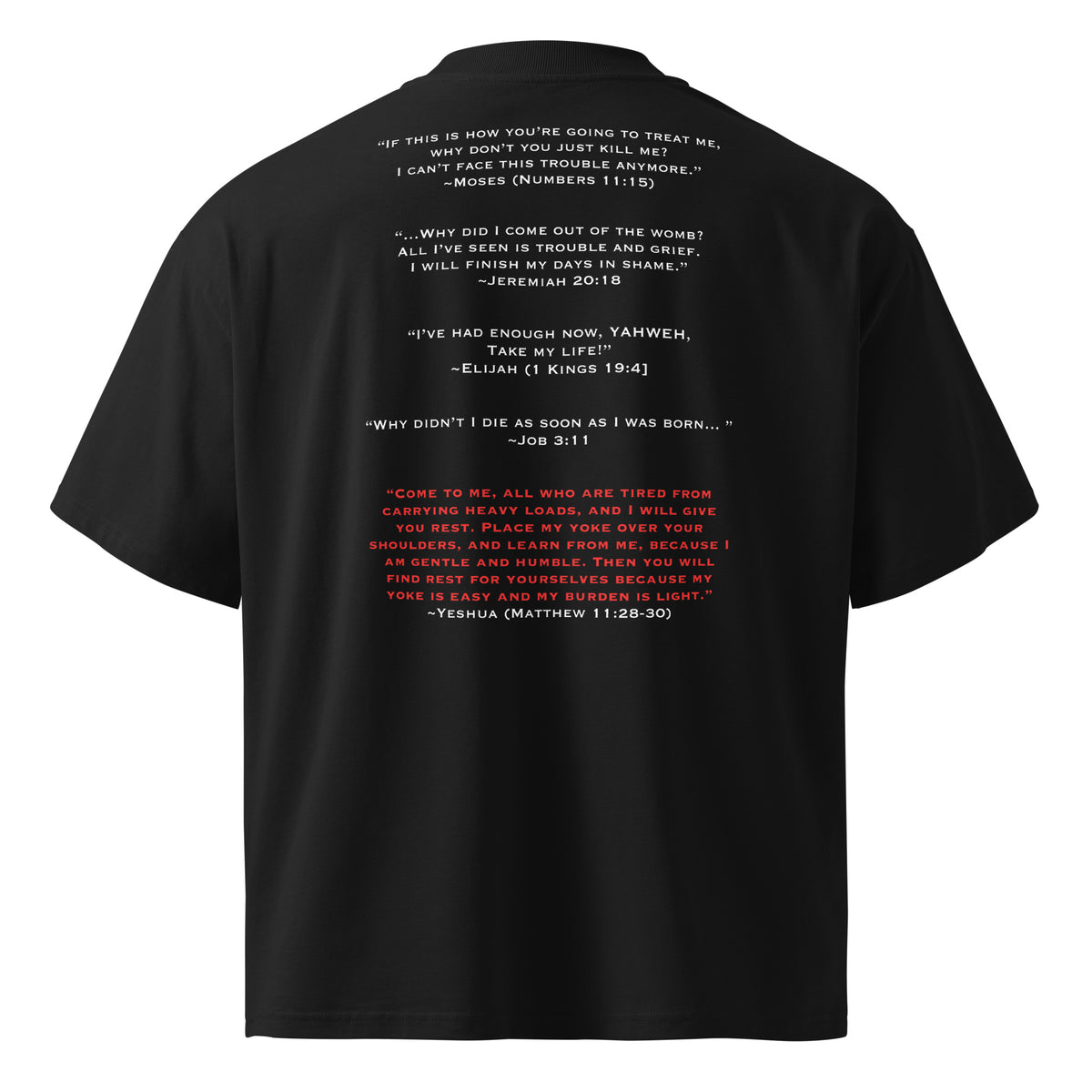 OVERSIZED ORGANIC T-SHIRT: CHARITY: ANTHEM OF HOPE