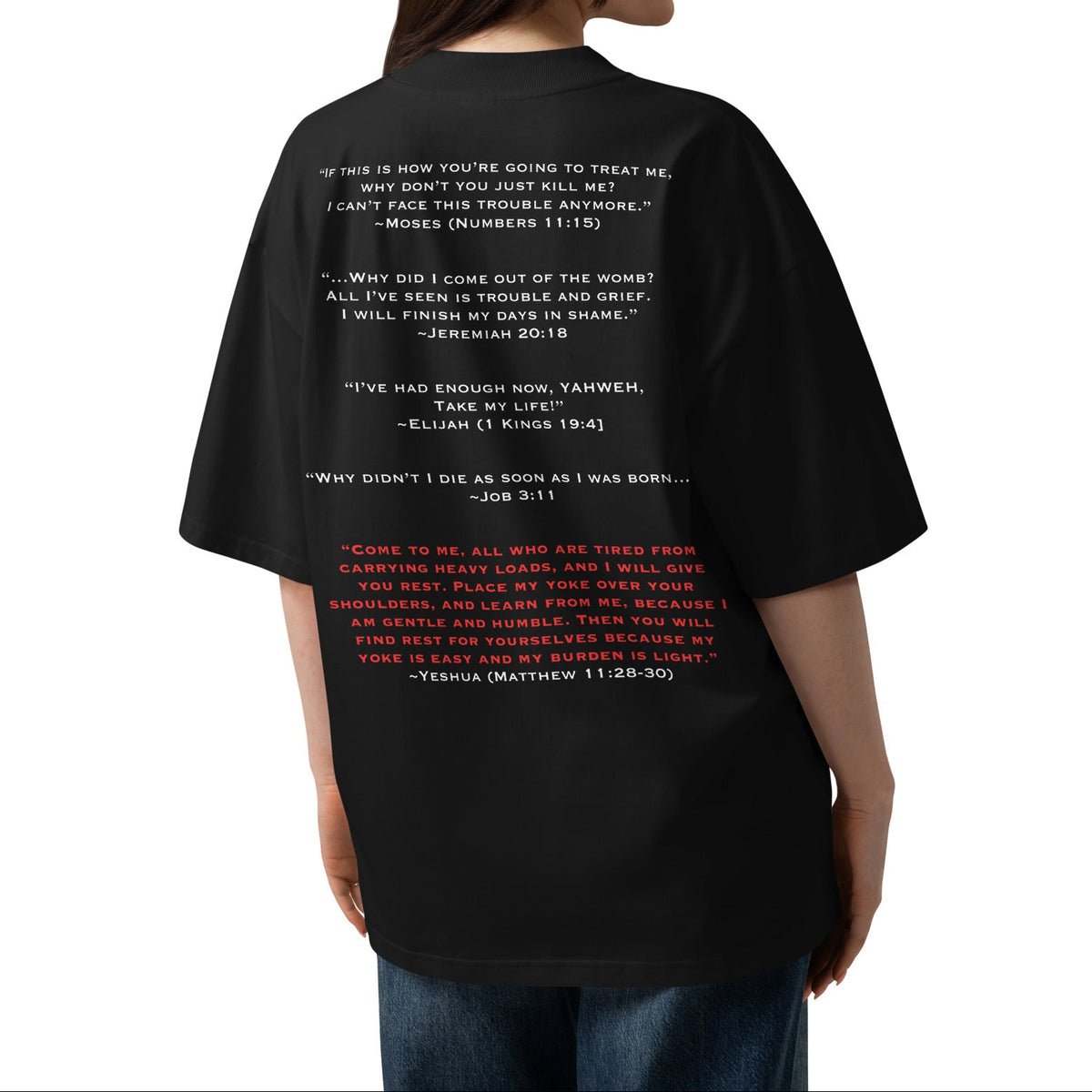 OVERSIZED ORGANIC T-SHIRT: CHARITY: ANTHEM OF HOPE