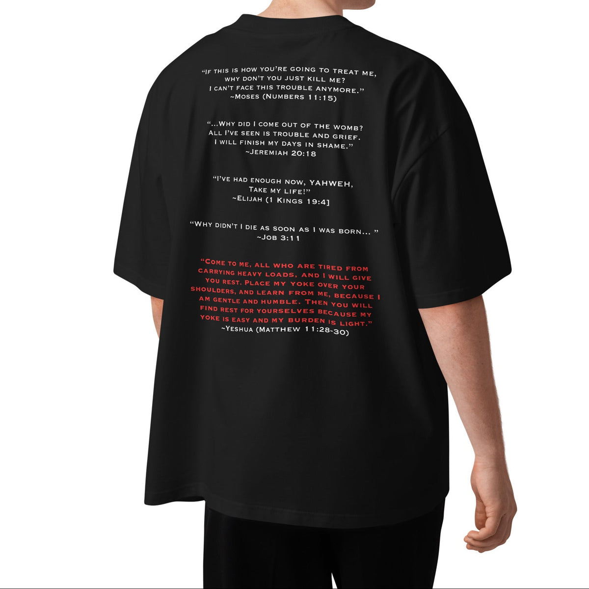 OVERSIZED ORGANIC T-SHIRT: CHARITY: ANTHEM OF HOPE