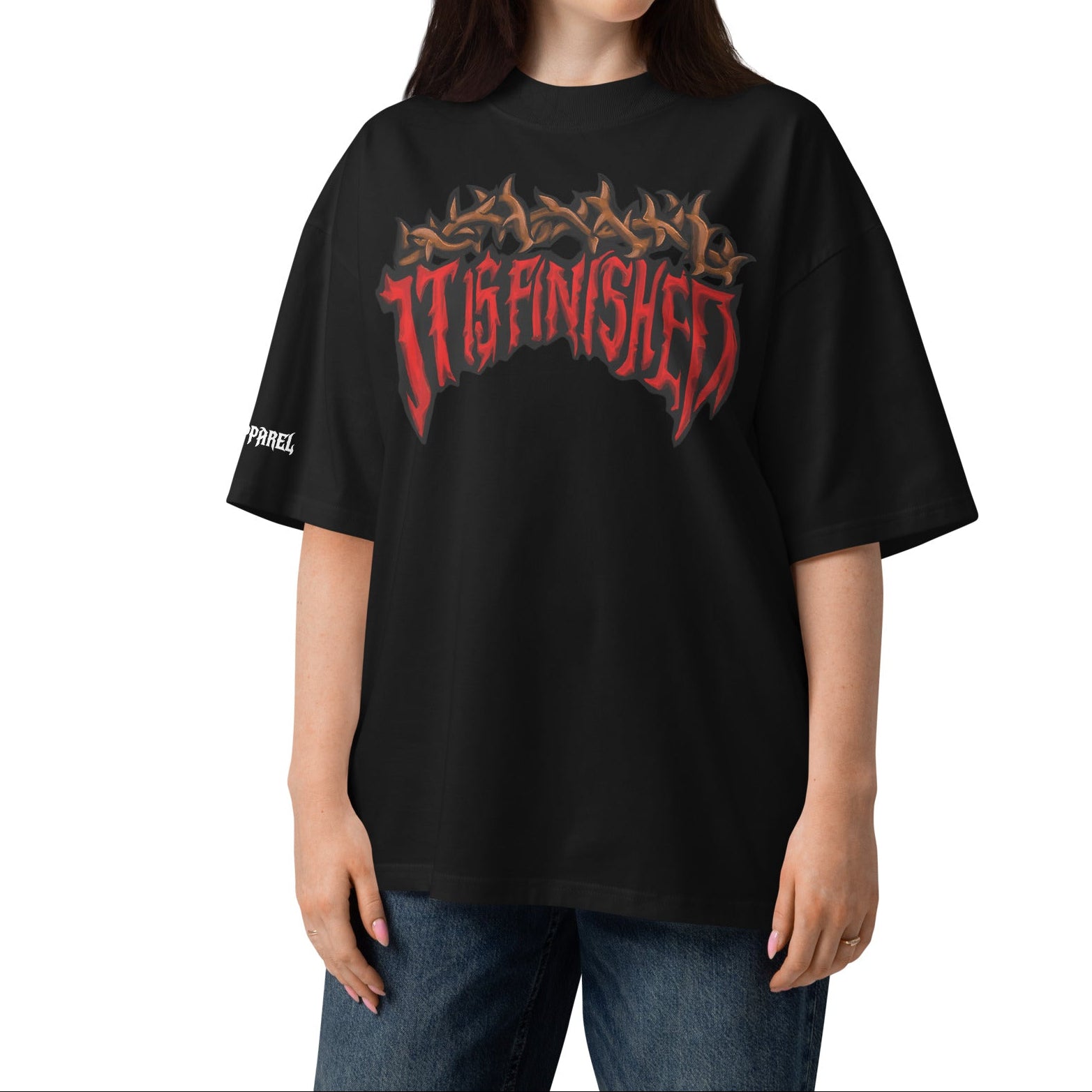 OVERSIZED ORGANIC T-SHIRT: IT IS FINISHED