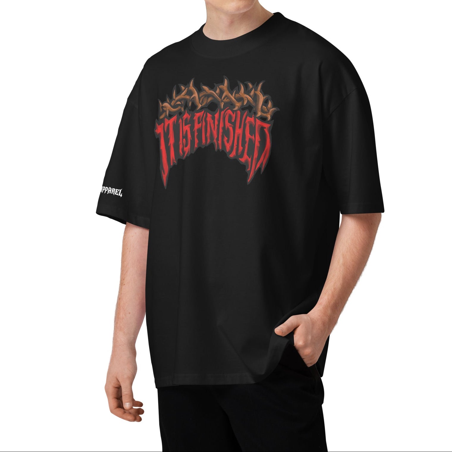 OVERSIZED ORGANIC T-SHIRT: IT IS FINISHED