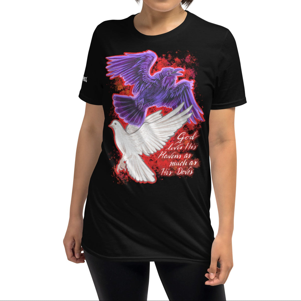 UNISEX T-SHIRT: RAVENS AND DOVES