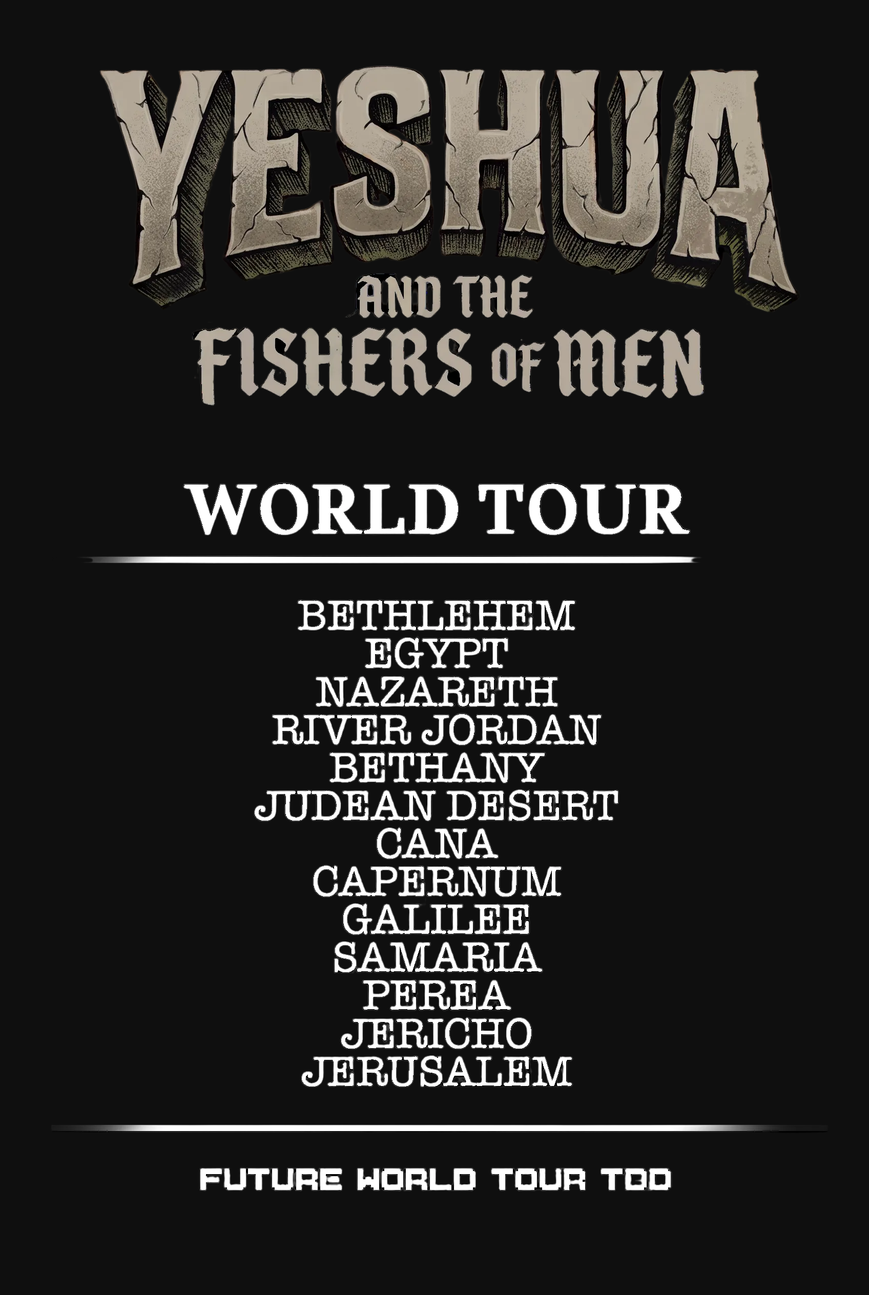 OVERSIZED ORGANIC T-SHIRT: YESHUA and the Fishers of Men