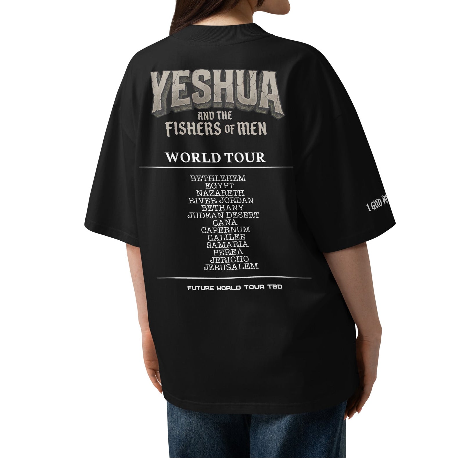 OVERSIZED ORGANIC T-SHIRT: YESHUA and the Fishers of Men