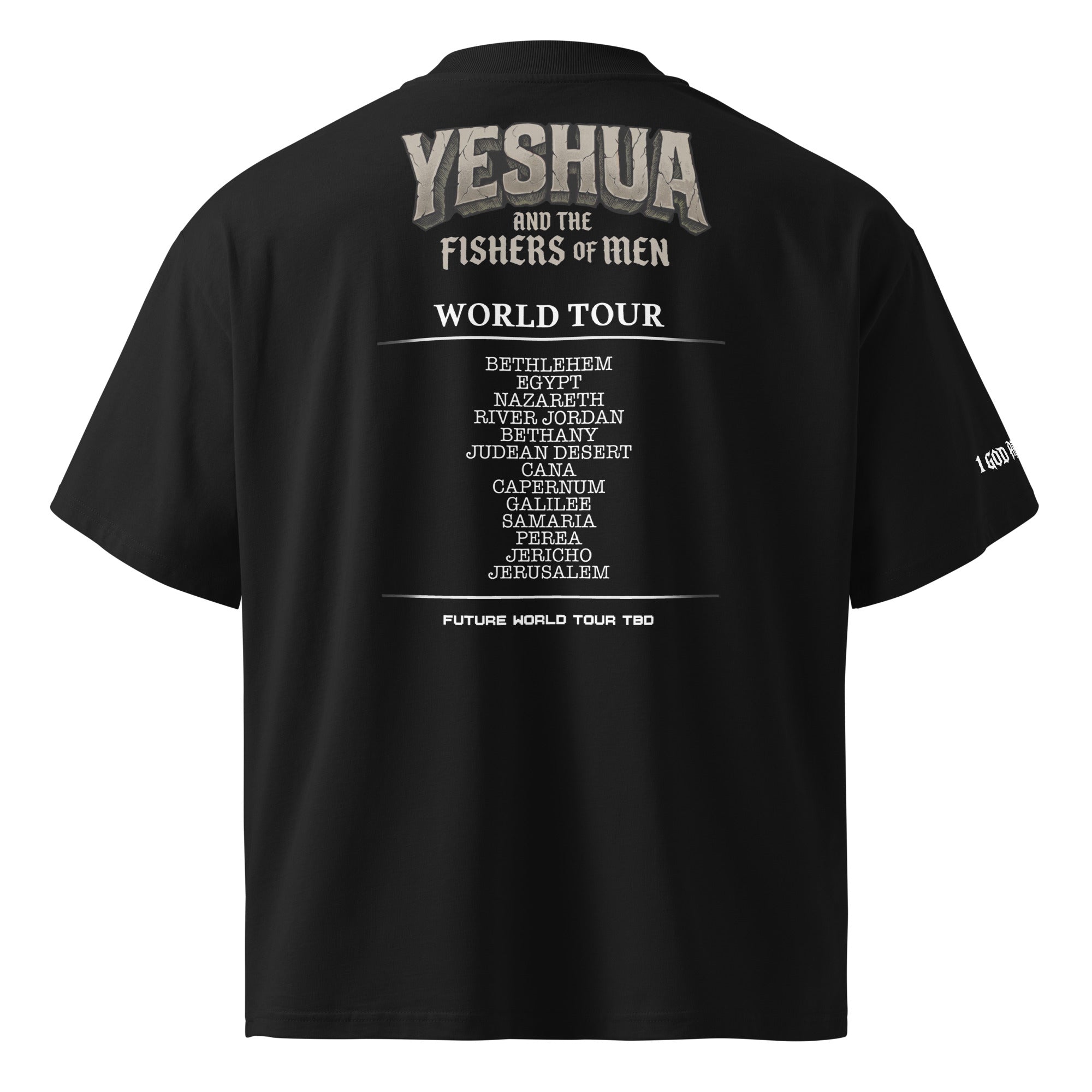 OVERSIZED ORGANIC T-SHIRT: YESHUA and the Fishers of Men