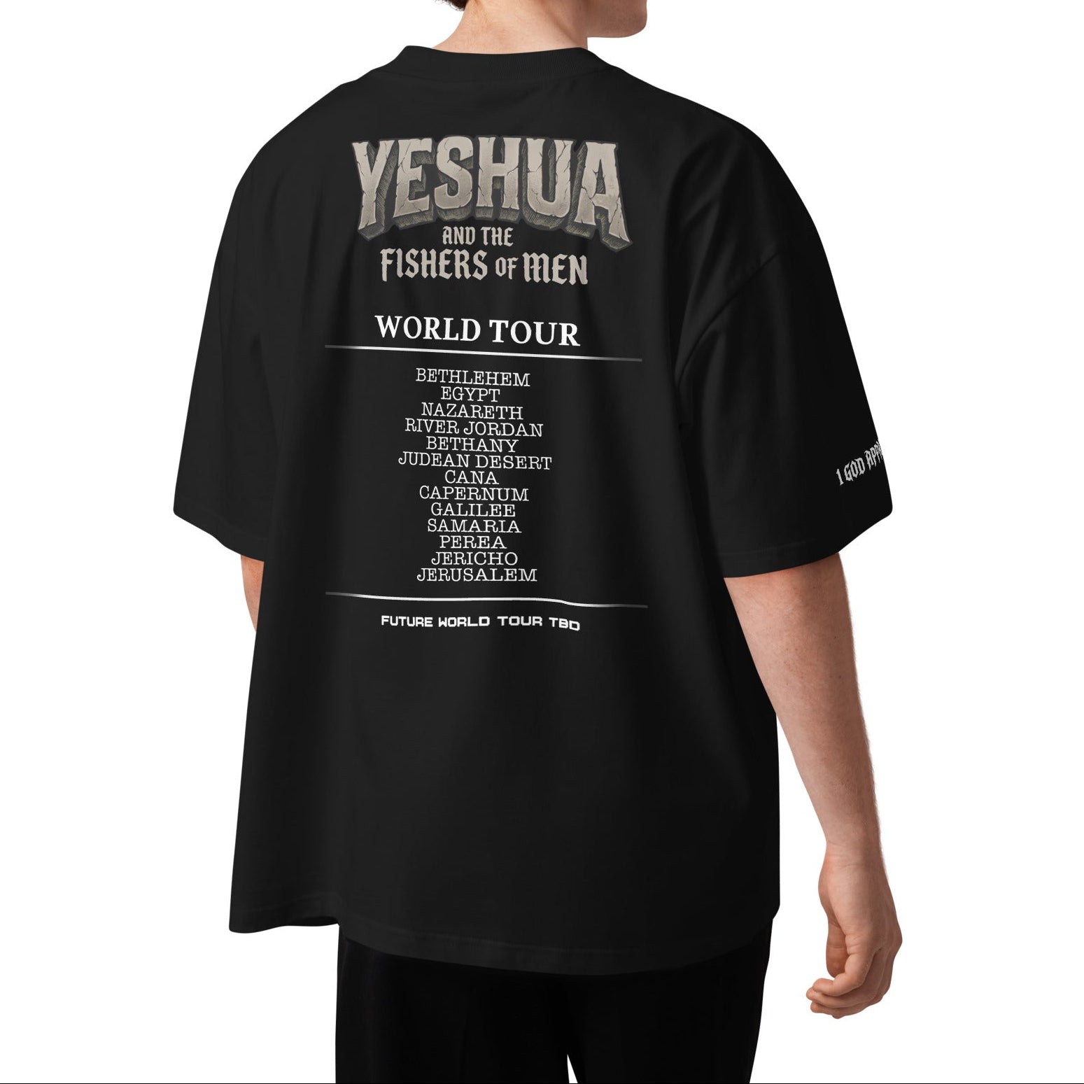 OVERSIZED ORGANIC T-SHIRT: YESHUA and the Fishers of Men