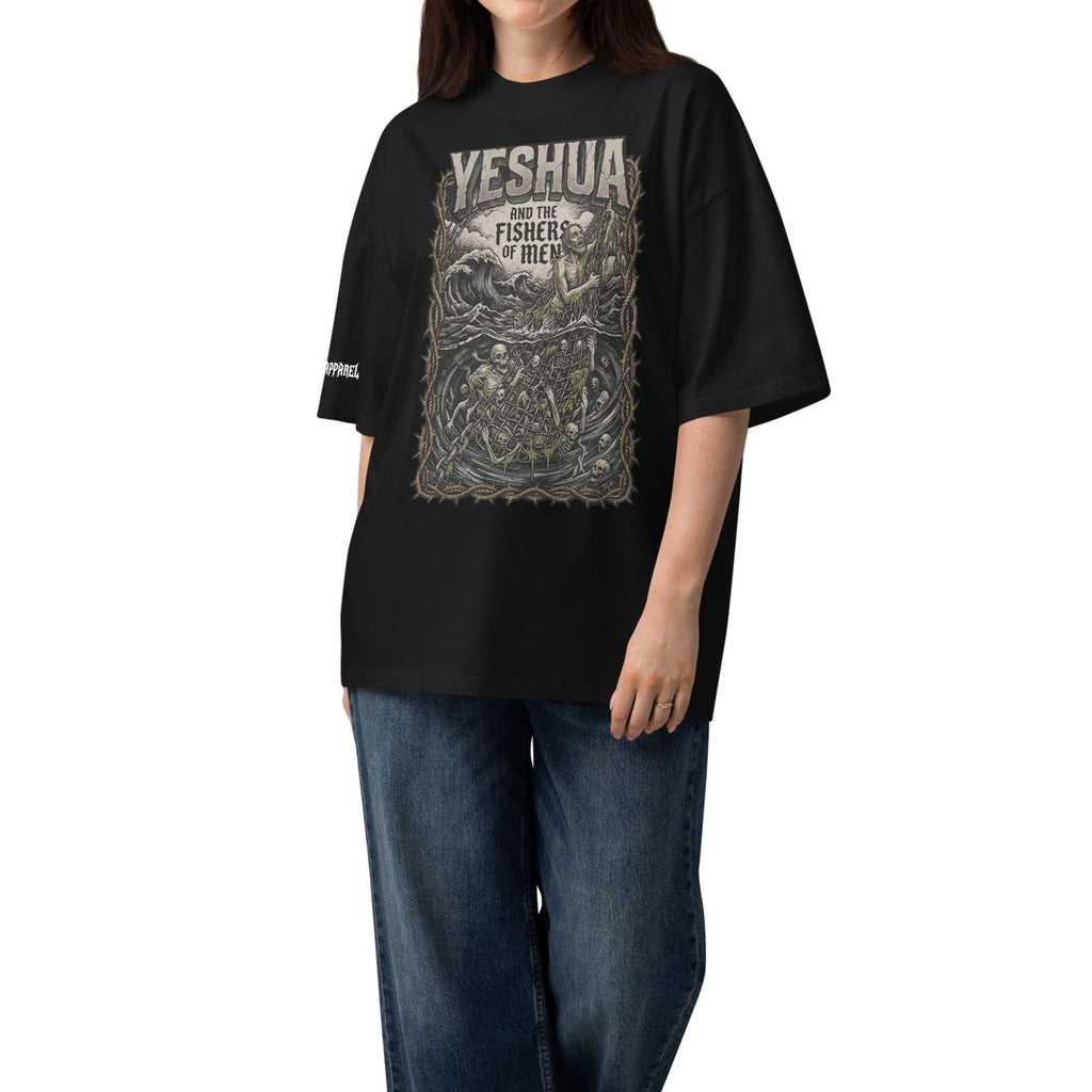 OVERSIZED ORGANIC T-SHIRT: YESHUA and the Fishers of Men