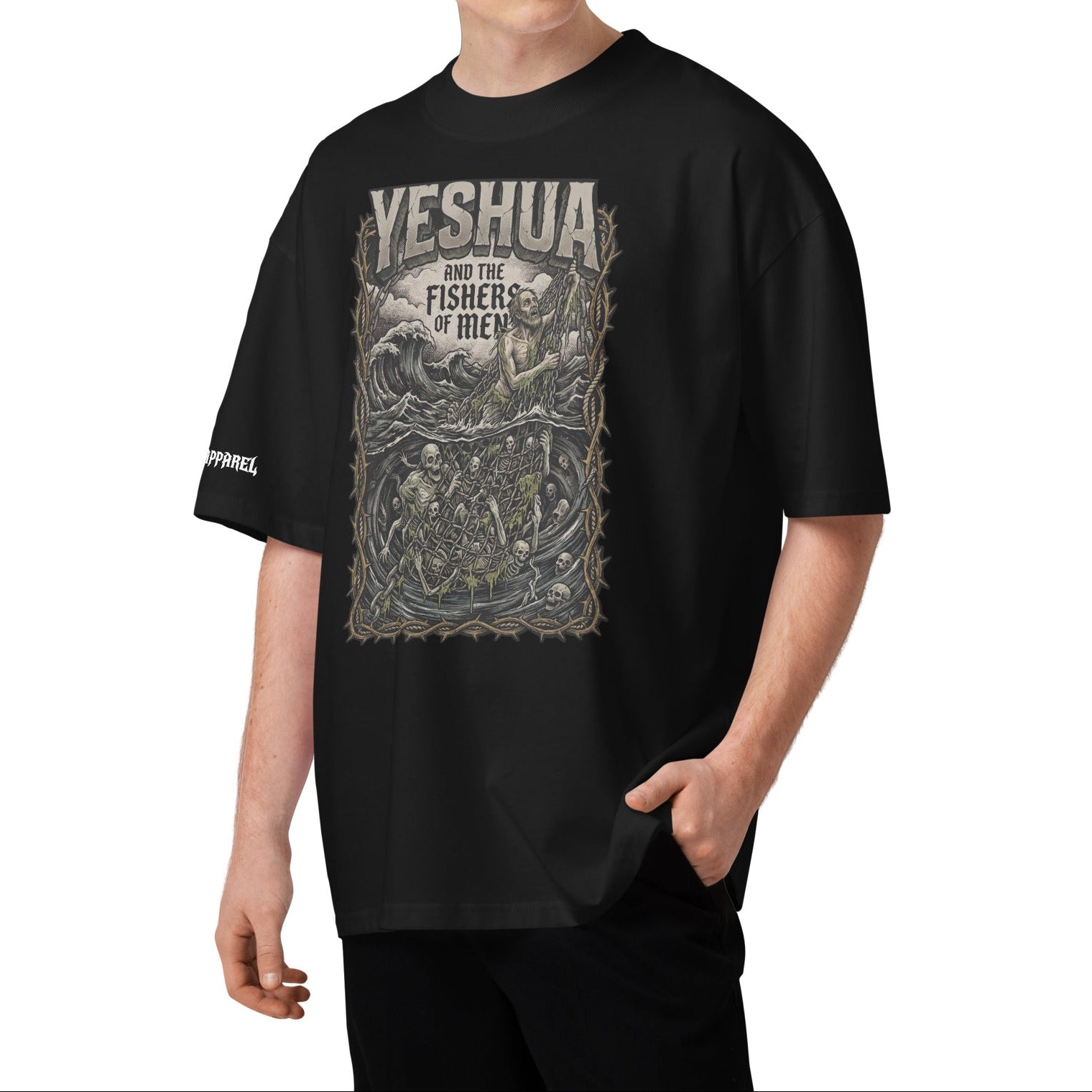 OVERSIZED ORGANIC T-SHIRT: YESHUA and the Fishers of Men