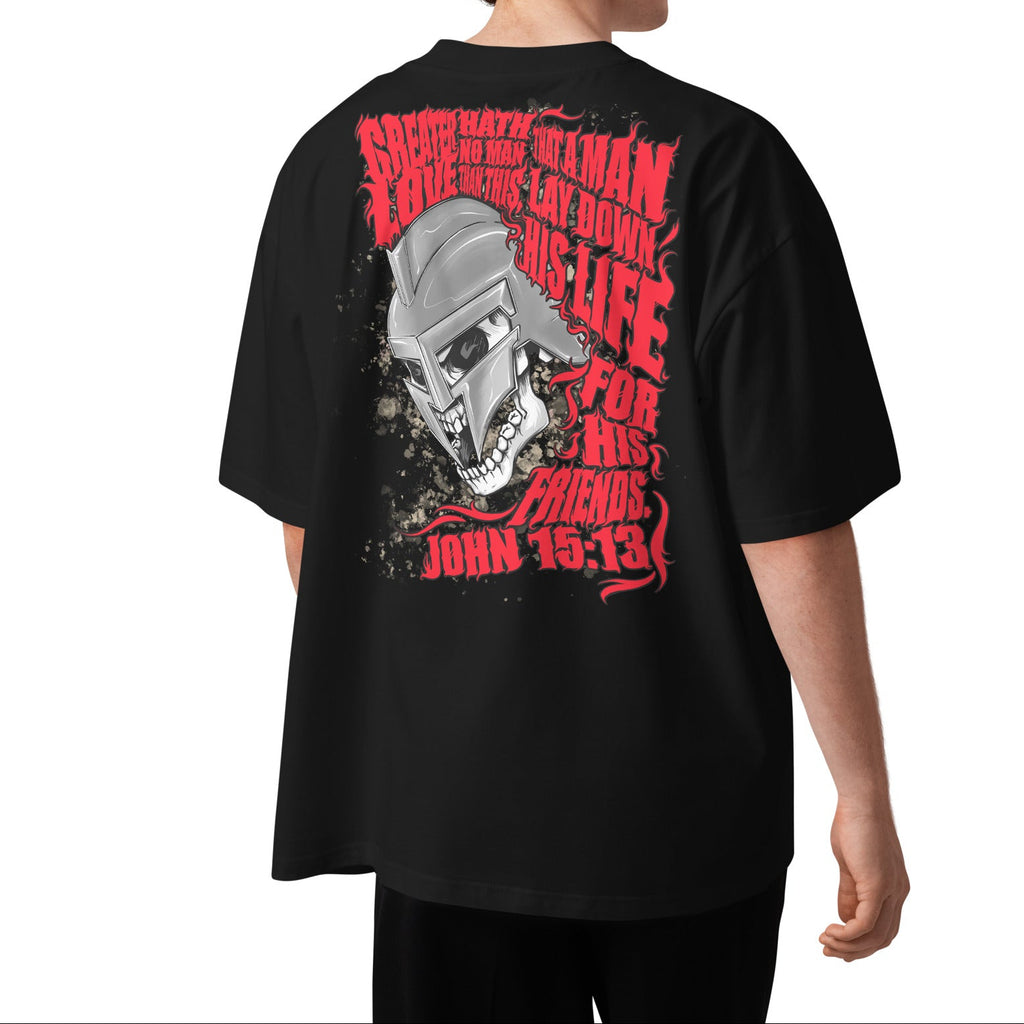 OVERSIZED ORGANIC T-SHIRT: CHARITY: TRAVIS MANION FOUNDATION - VETERANS