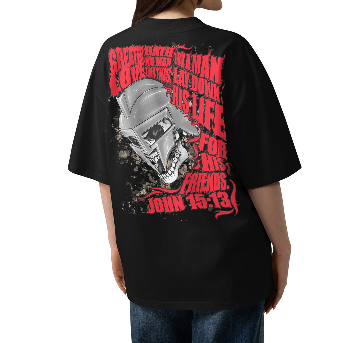 OVERSIZED ORGANIC T-SHIRT: CHARITY: TRAVIS MANION FOUNDATION - VETERANS