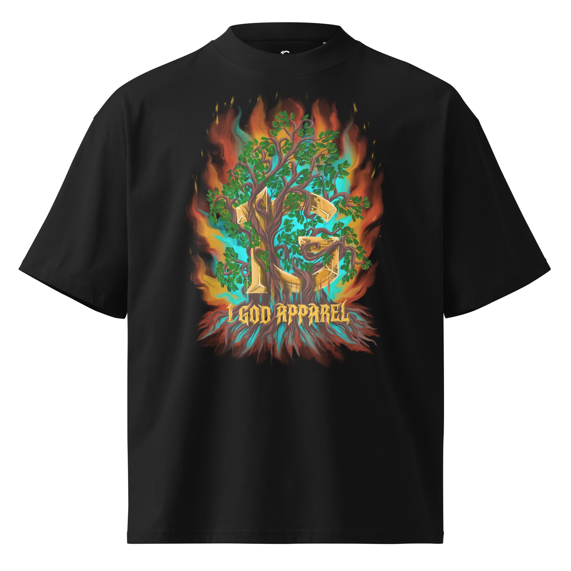 OVERSIZED ORGANIC T-SHIRT: ARTIST COLLECTION: 1 GOD APPAREL